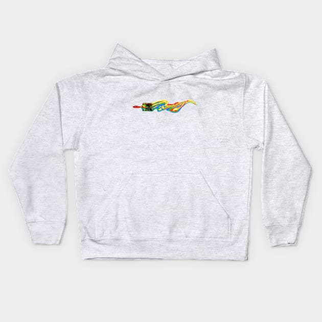 Colorful art Kids Hoodie by barmalisiRTB